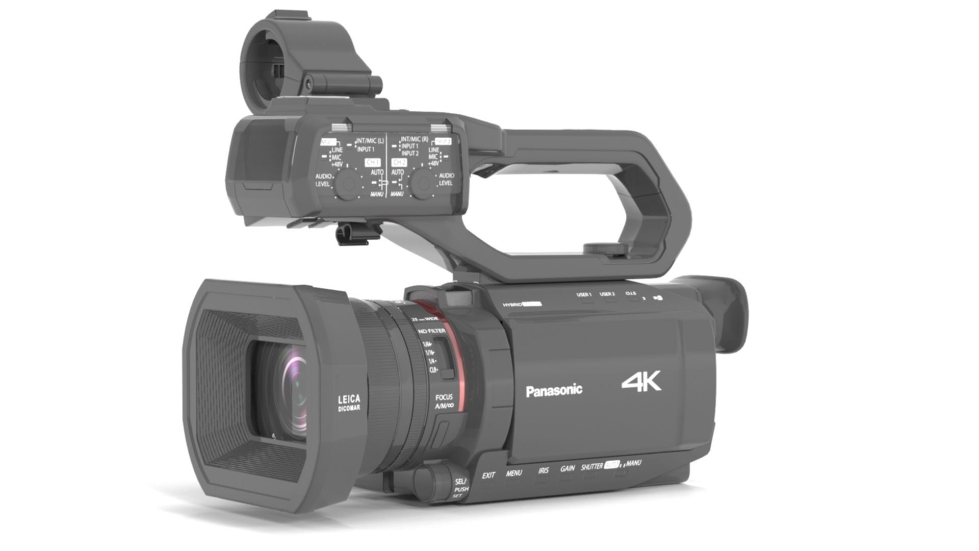 Panasonic AG-CX10 4K 60p Professional Camcorder 3D model_3