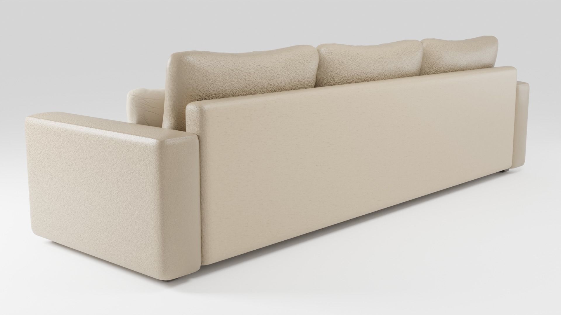 Stylish sofa made of high quality leather 3D model_3