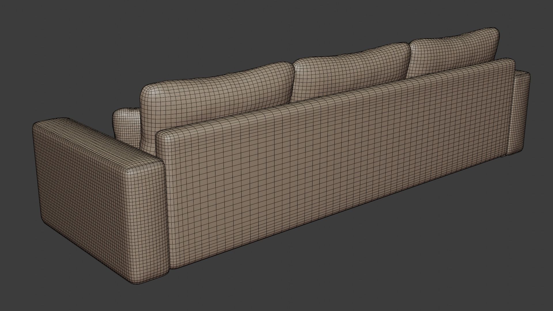 Stylish sofa made of high quality leather 3D model_7