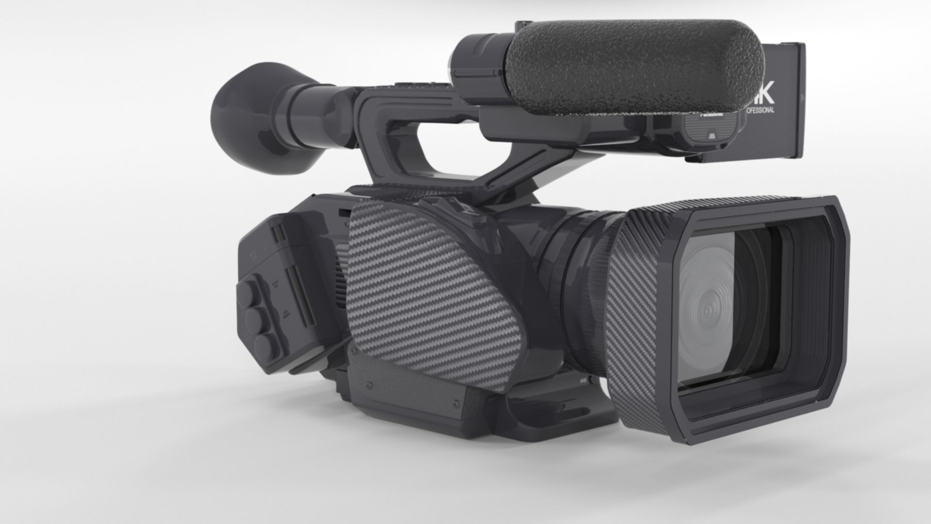 Panasonic AG-DVX200 4K Handheld Camcorder Electronics 3D model_10