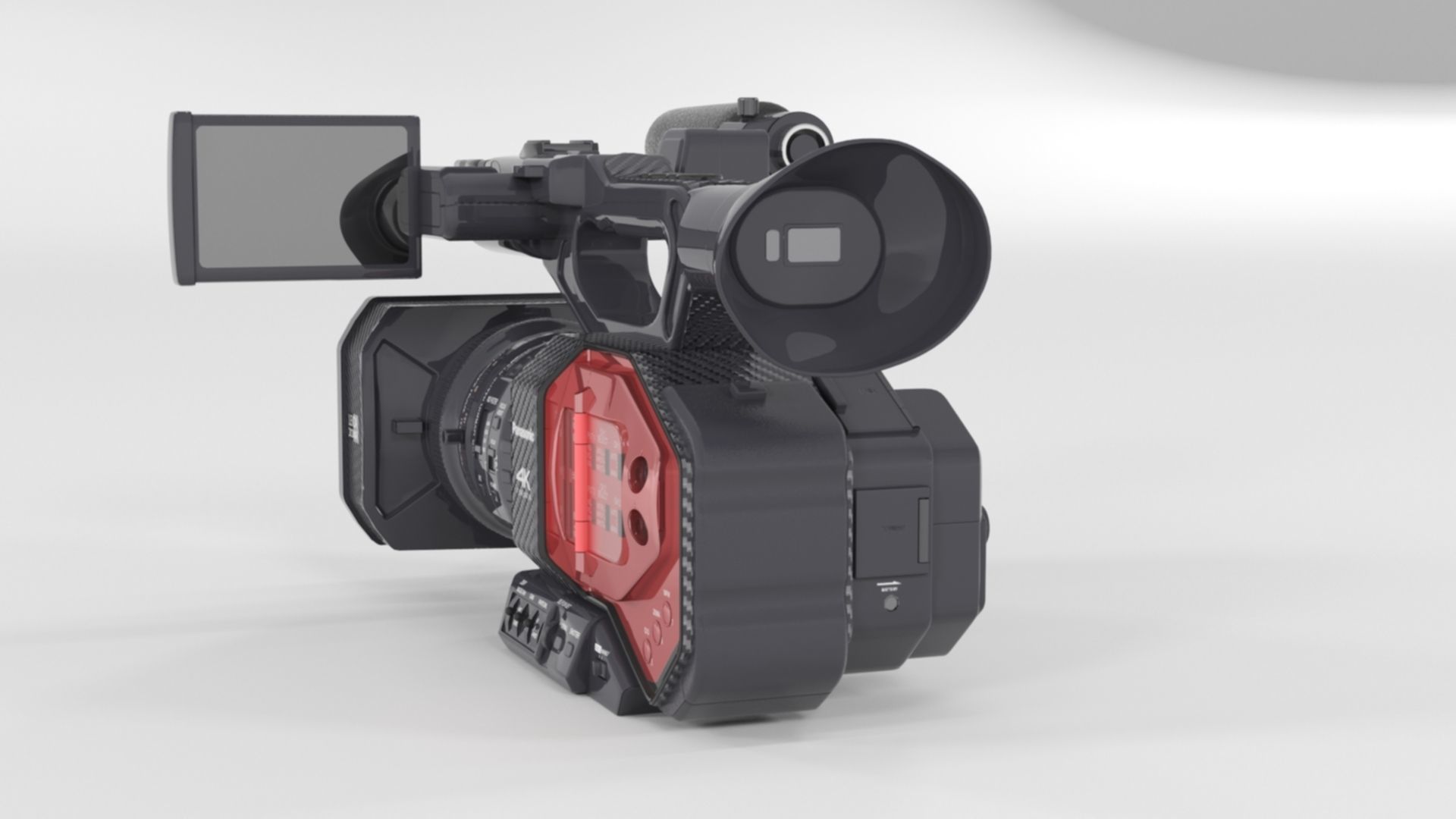 Panasonic AG-DVX200 4K Handheld Camcorder Electronics 3D model_7