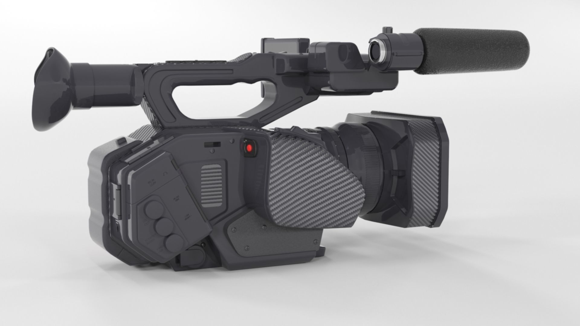 Panasonic AG-DVX200 4K Handheld Camcorder Electronics 3D model_13