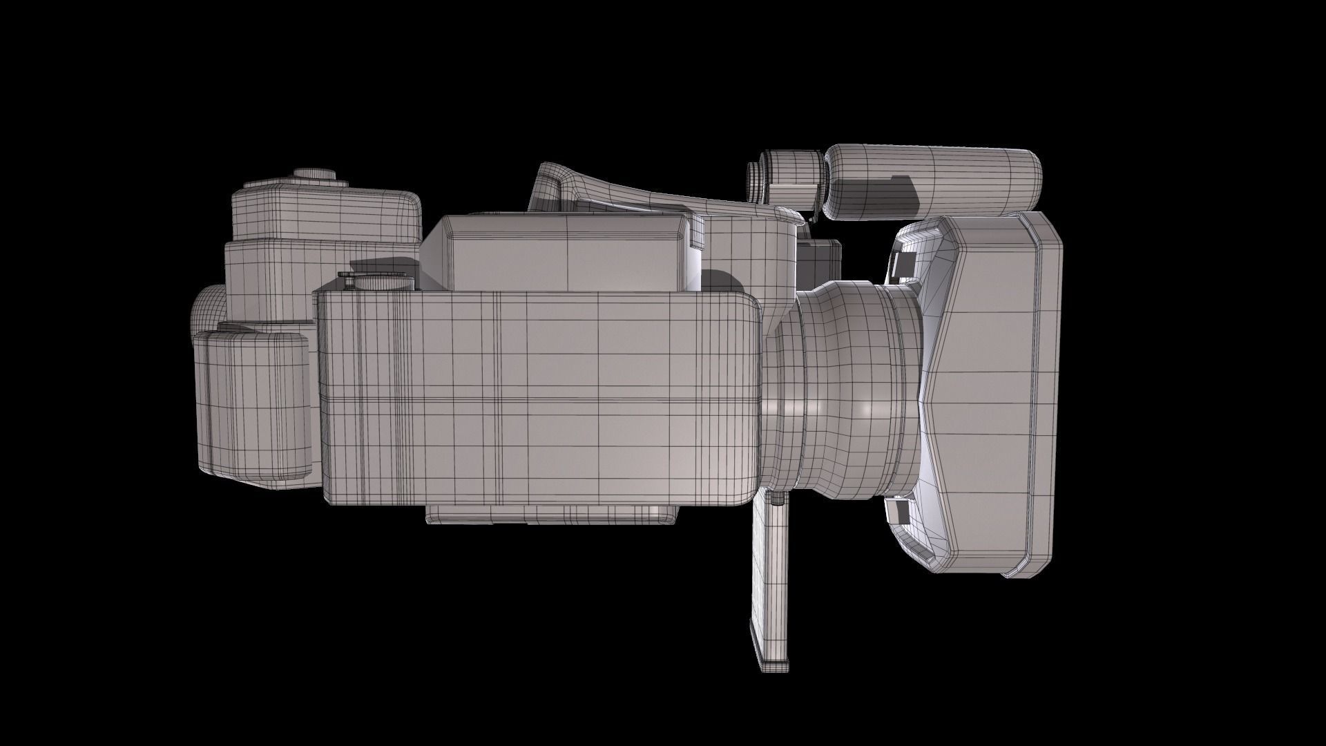 Panasonic AG-DVX200 4K Handheld Camcorder Electronics 3D model_22