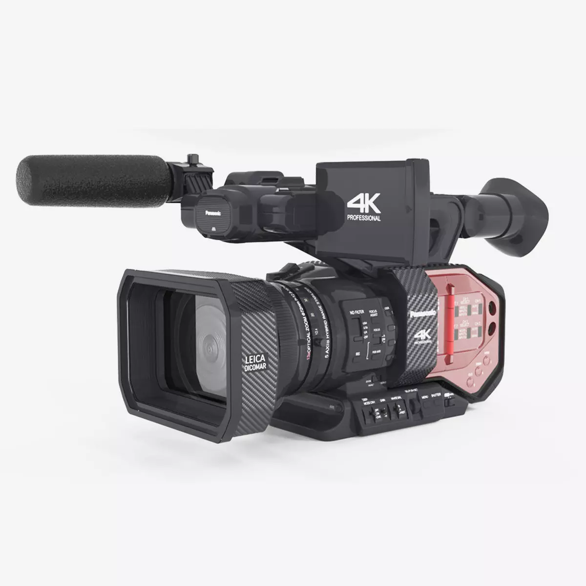 Panasonic AG-DVX200 4K Handheld Camcorder Electronics 3D model_0