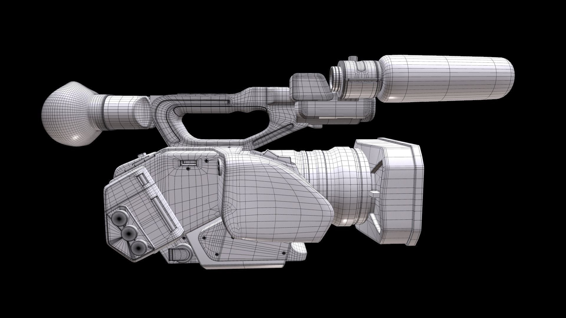 Panasonic AG-DVX200 4K Handheld Camcorder Electronics 3D model_24