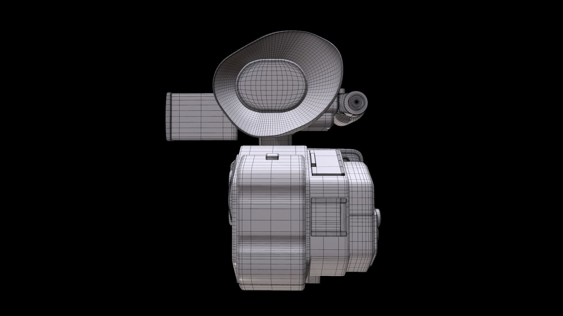 Panasonic AG-DVX200 4K Handheld Camcorder Electronics 3D model_19