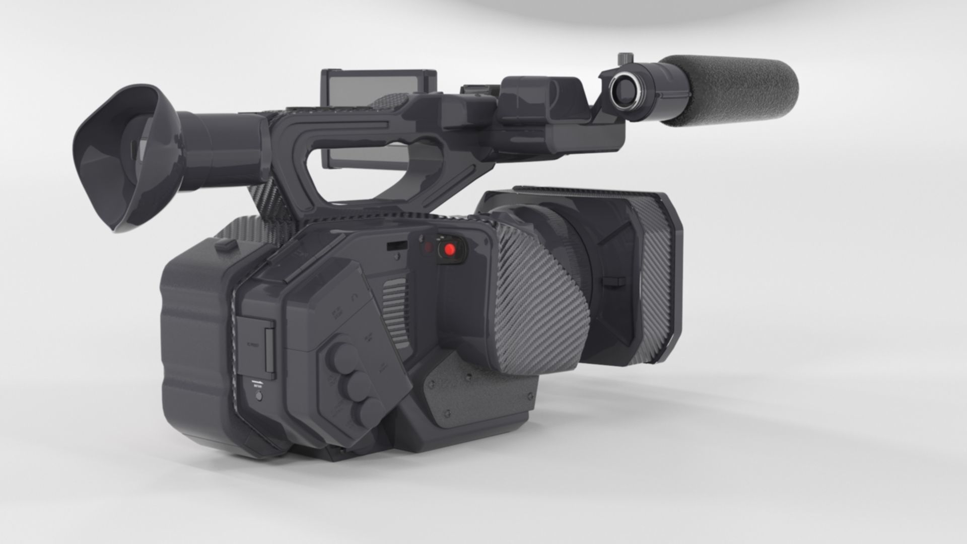 Panasonic AG-DVX200 4K Handheld Camcorder Electronics 3D model_17