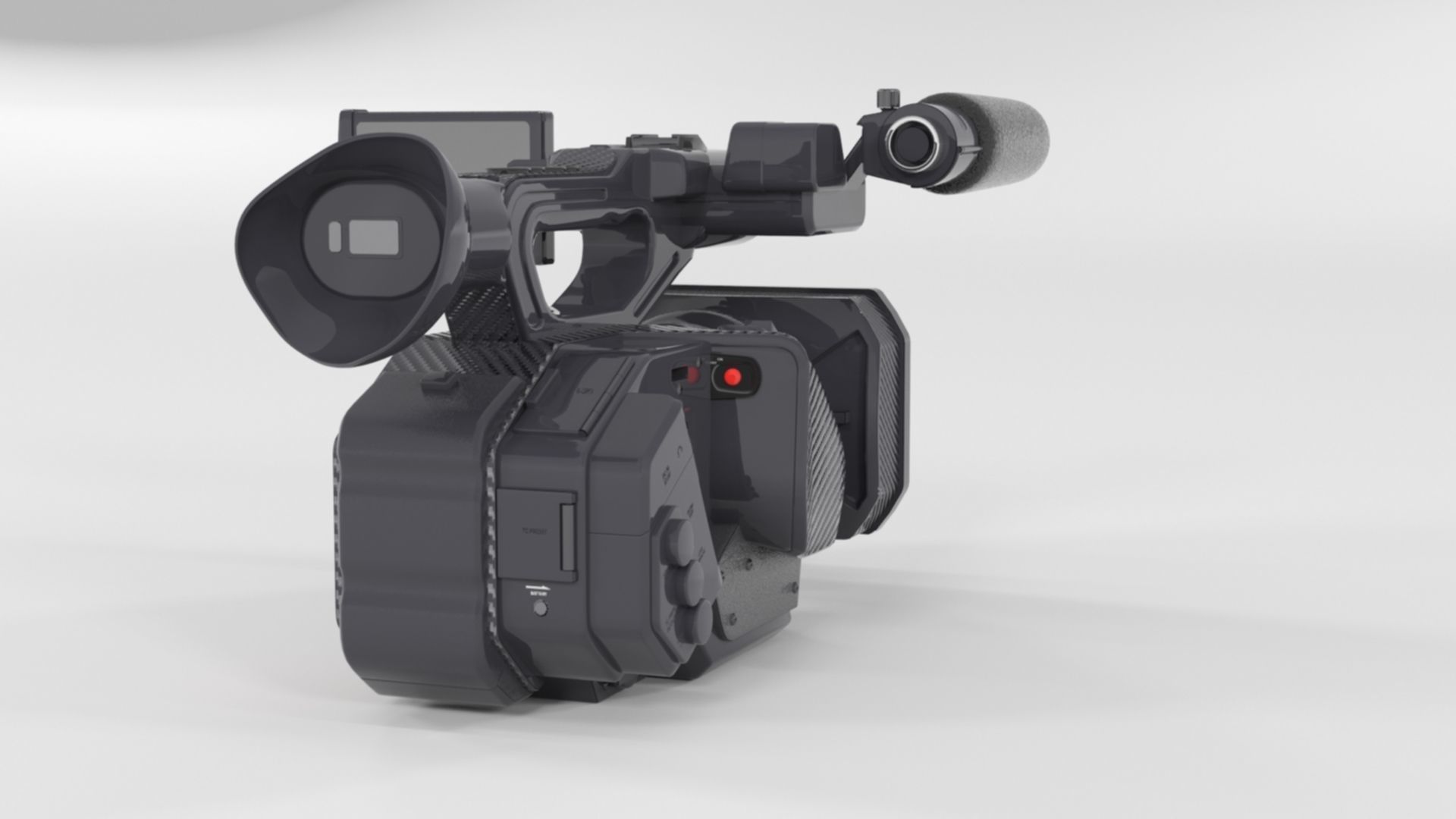 Panasonic AG-DVX200 4K Handheld Camcorder Electronics 3D model_11