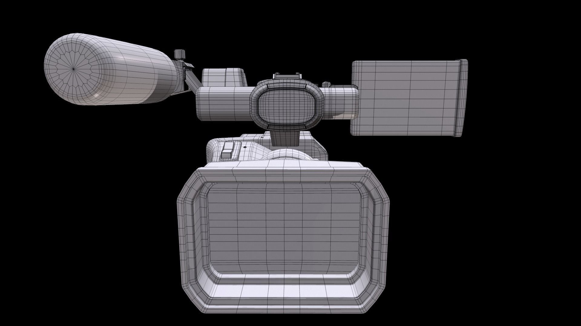 Panasonic AG-DVX200 4K Handheld Camcorder Electronics 3D model_23