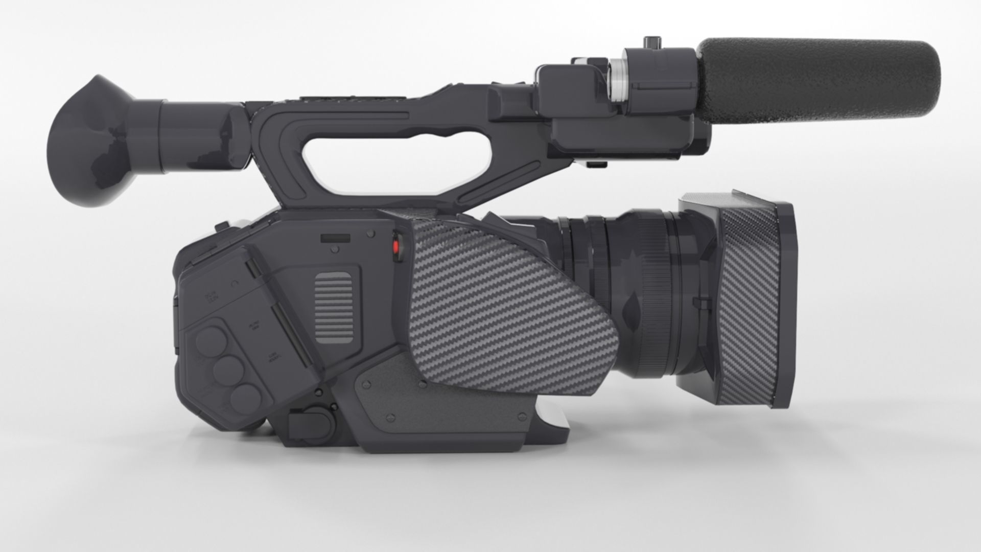 Panasonic AG-DVX200 4K Handheld Camcorder Electronics 3D model_12