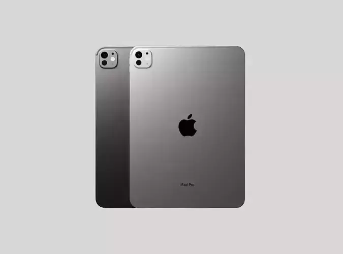Apple iPad Pro M4 11 inch in Official design and Colors 3D model