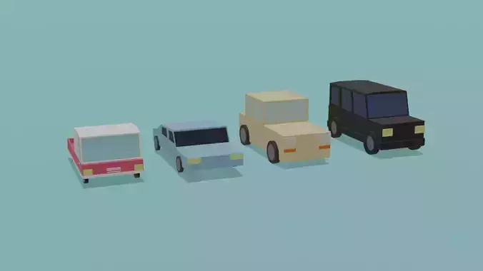 Low poly Cars