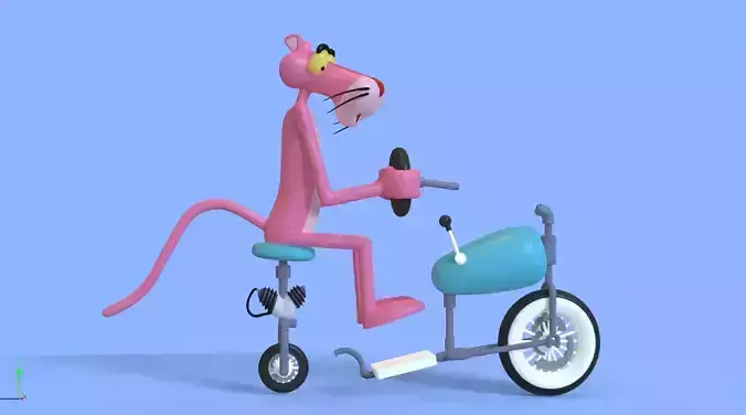 THE PINK PANTHER - PUT PUT PINK EPISODE - PARTS AND COMPLETE  3D print model