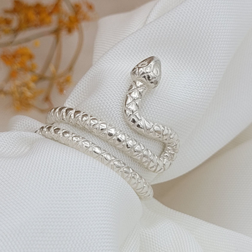 Snake ring 3D print model_6