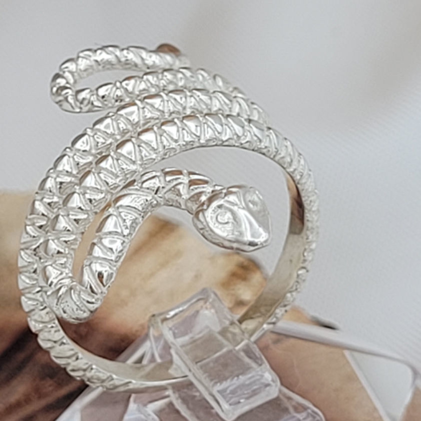 Snake ring 3D print model_1