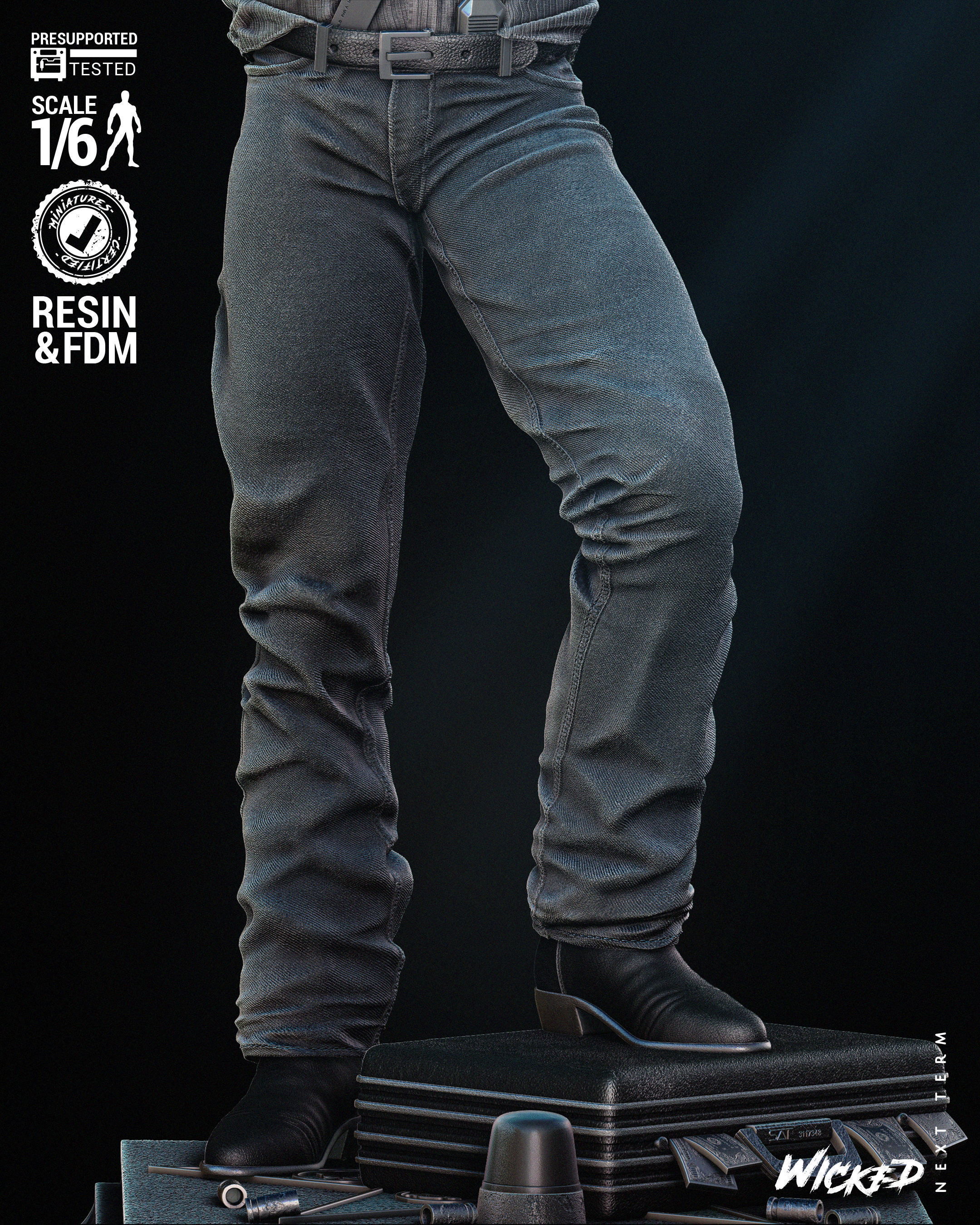 Wicked Movies Riggs Sculpture Tested for 3D  3D print model_3