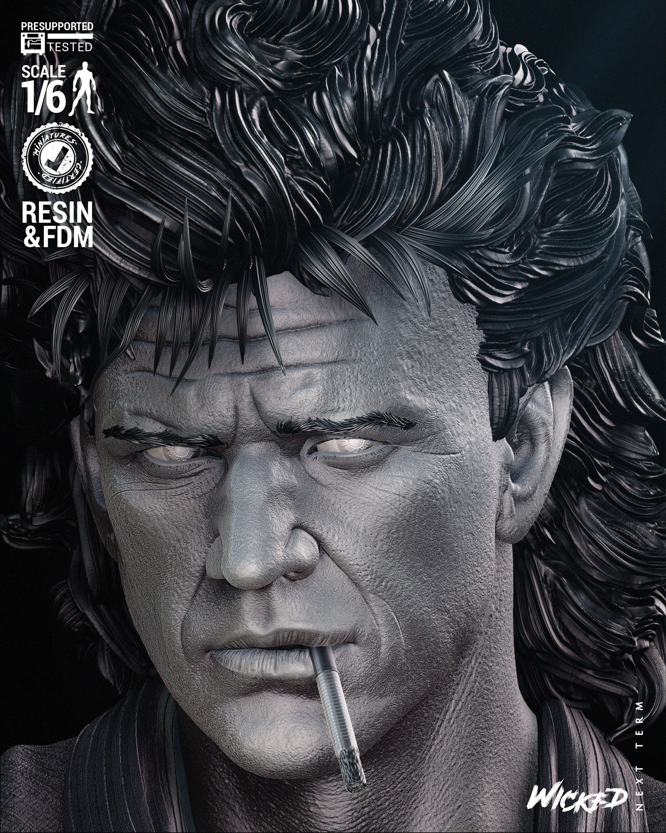 Wicked Movies Riggs Sculpture Tested for 3D  3D print model_49