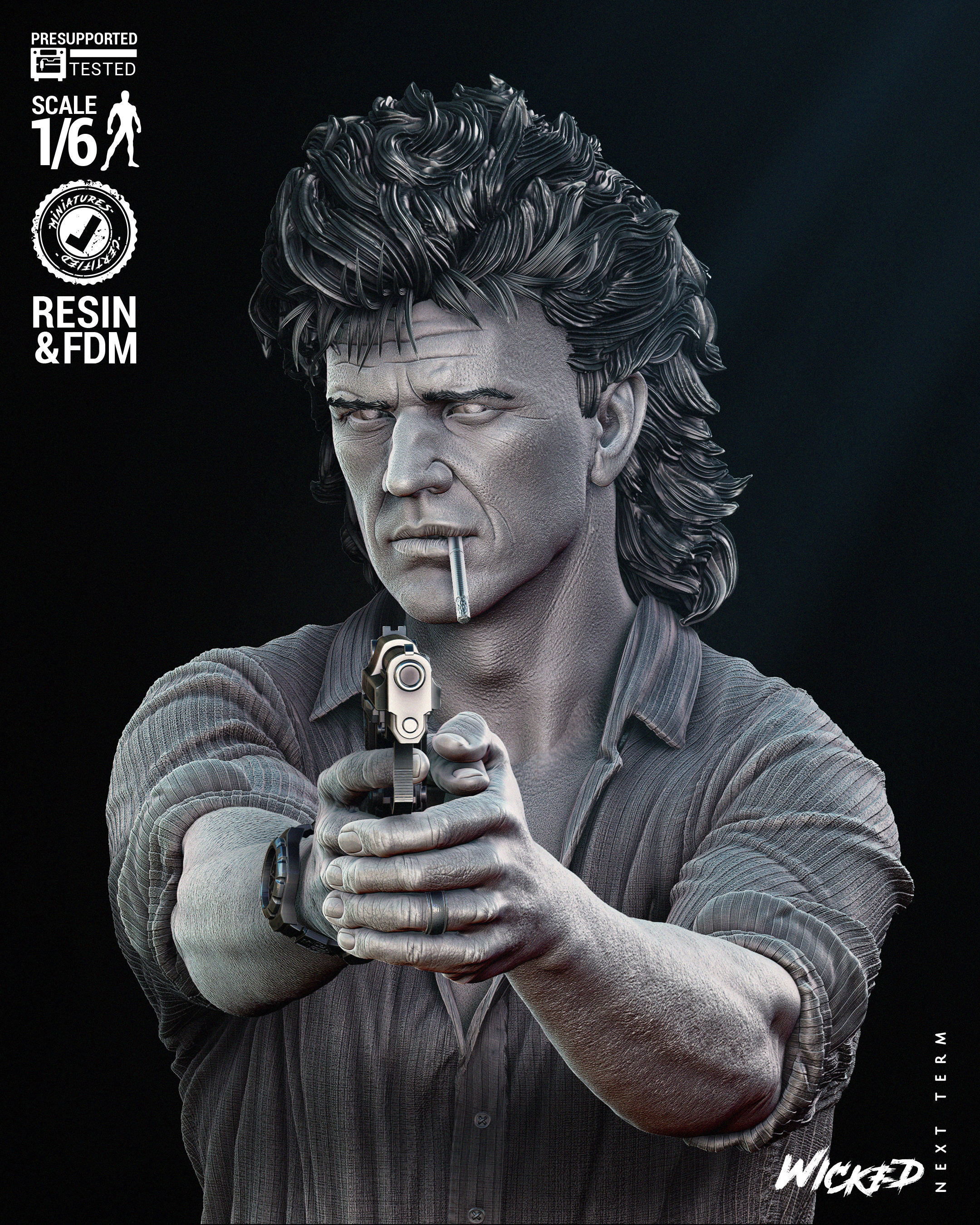 Wicked Movies Riggs Sculpture Tested for 3D  3D print model_57