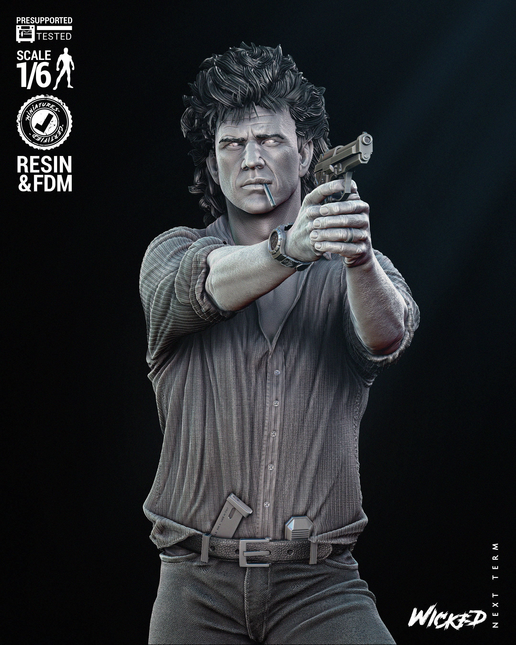 Wicked Movies Riggs Sculpture Tested for 3D  3D print model_15