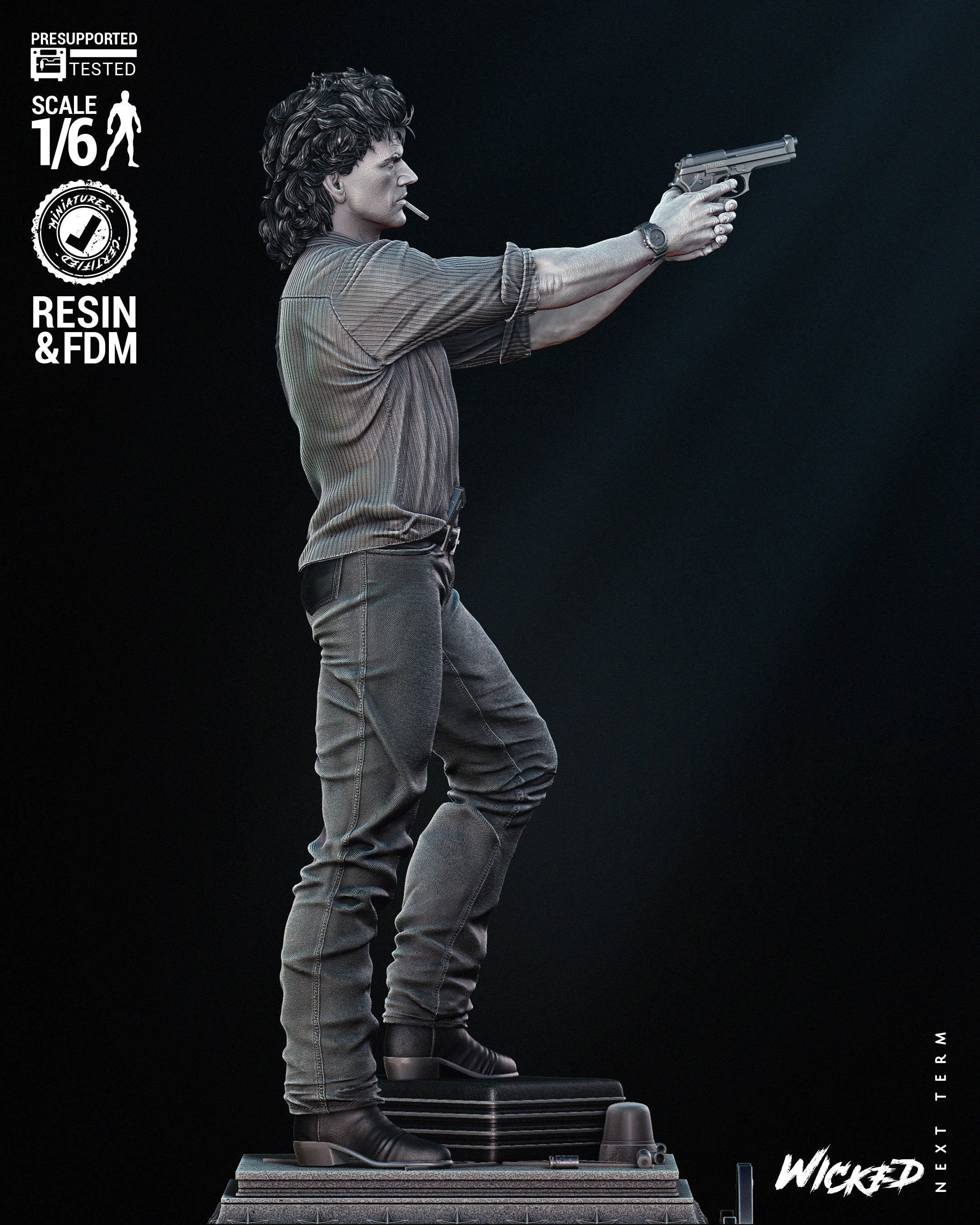 Wicked Movies Riggs Sculpture Tested for 3D  3D print model_30