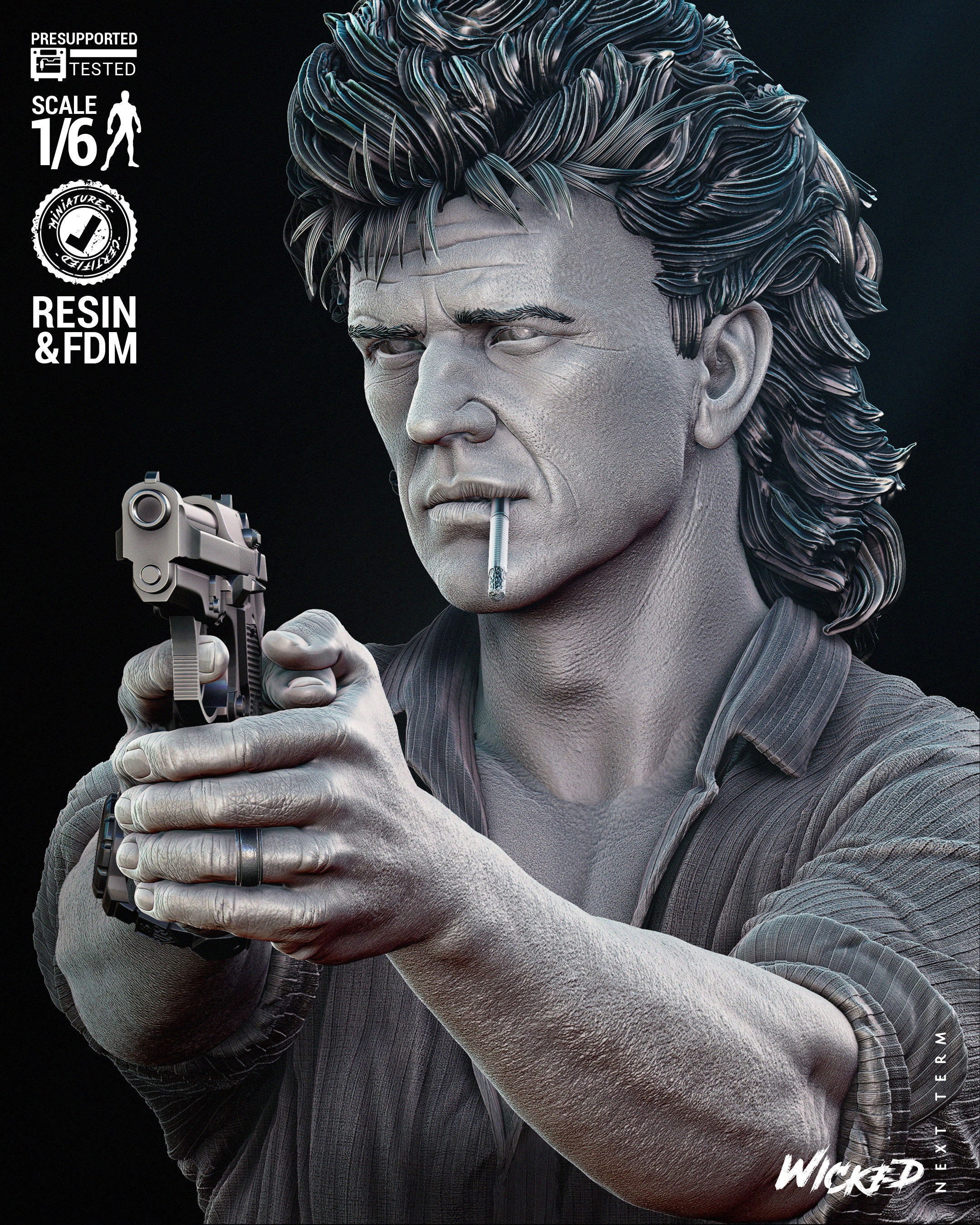 Wicked Movies Riggs Sculpture Tested for 3D  3D print model_47