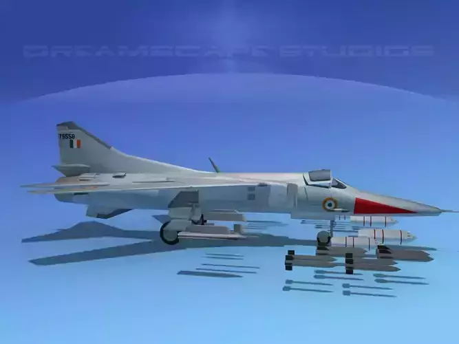 Mig-27 Flogger V16 India 3D model