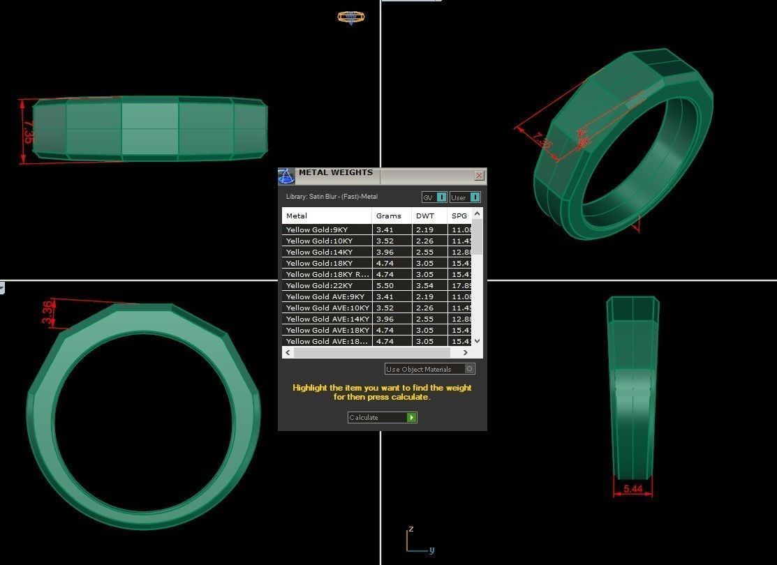 Man Ring Cad File MR  285 3D print model_2