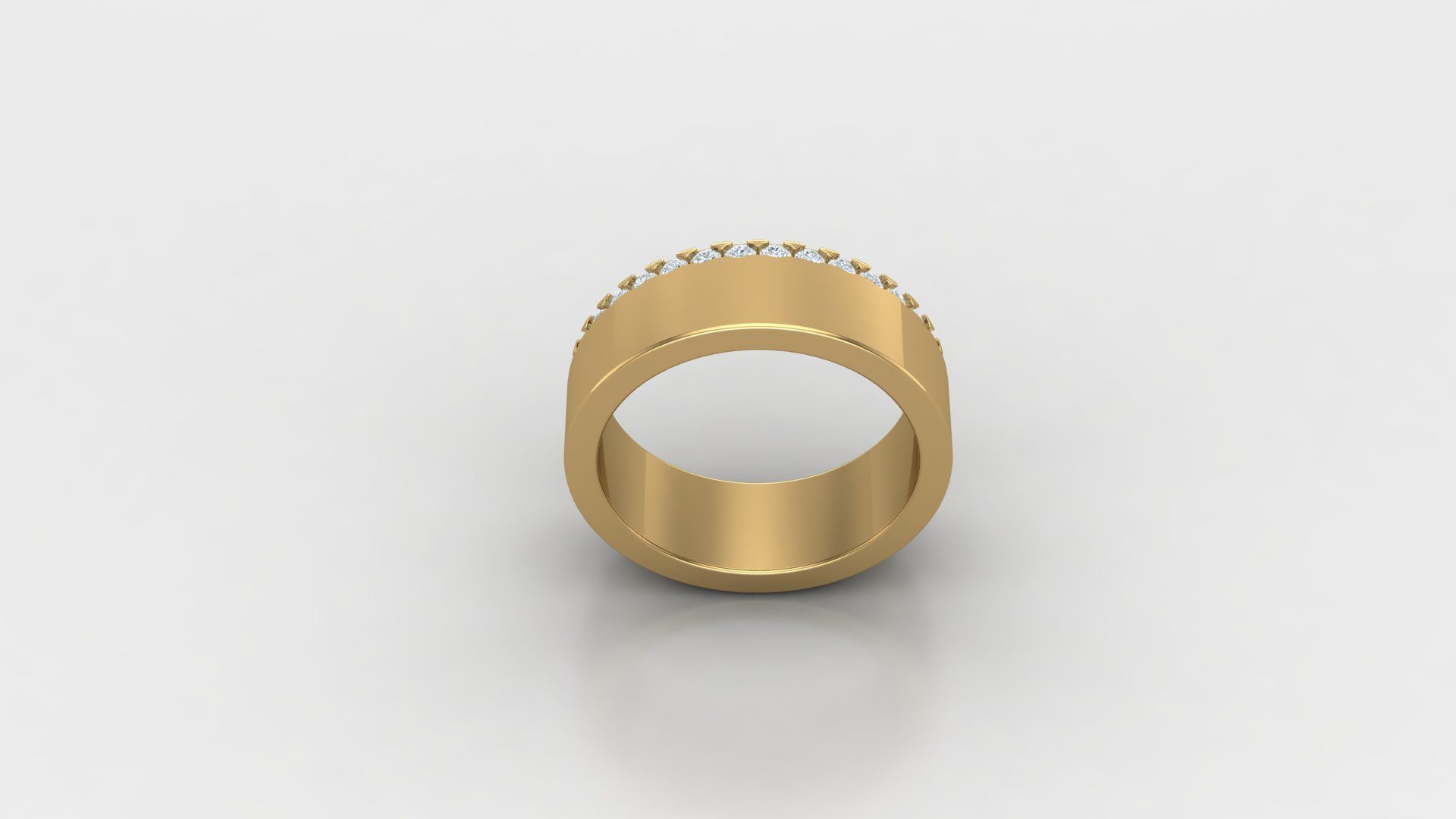 Man Ring Cad File MR 281 3D print model_3