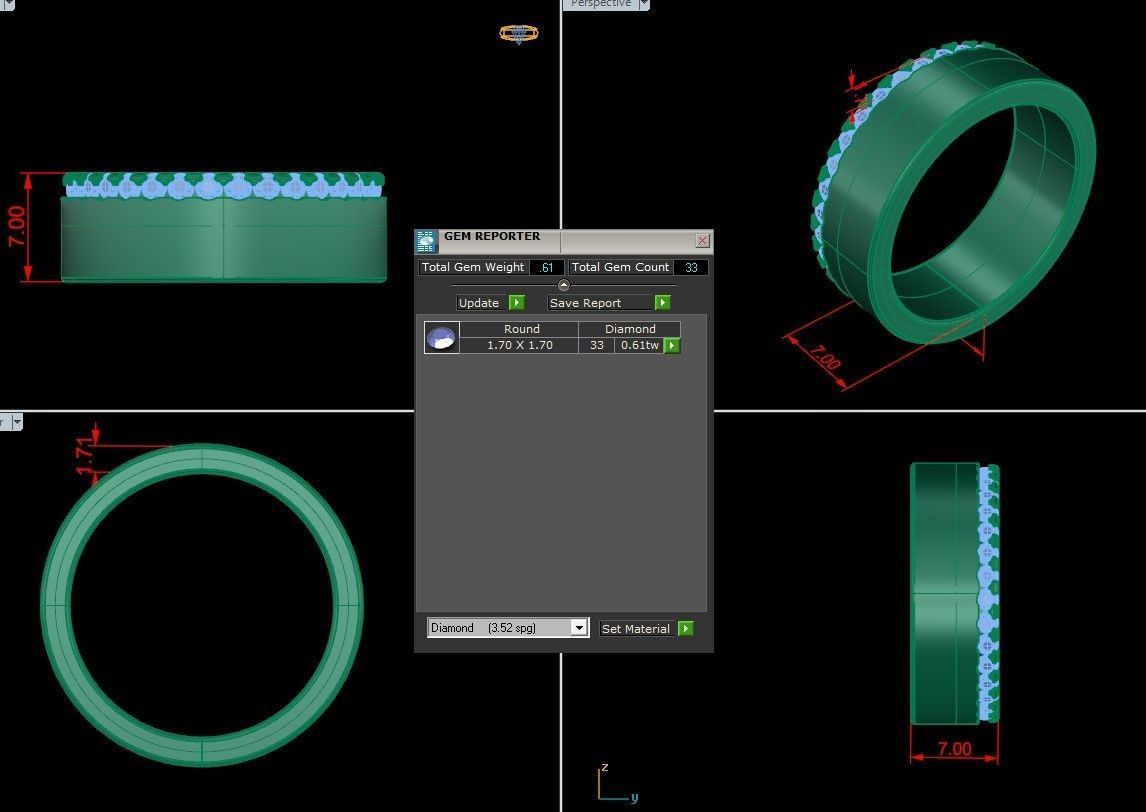 Man Ring Cad File MR 281 3D print model_1