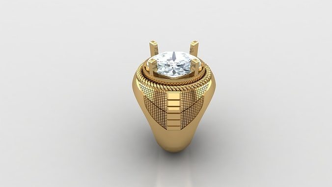 Man Ring Cad File MR  278 3D print model