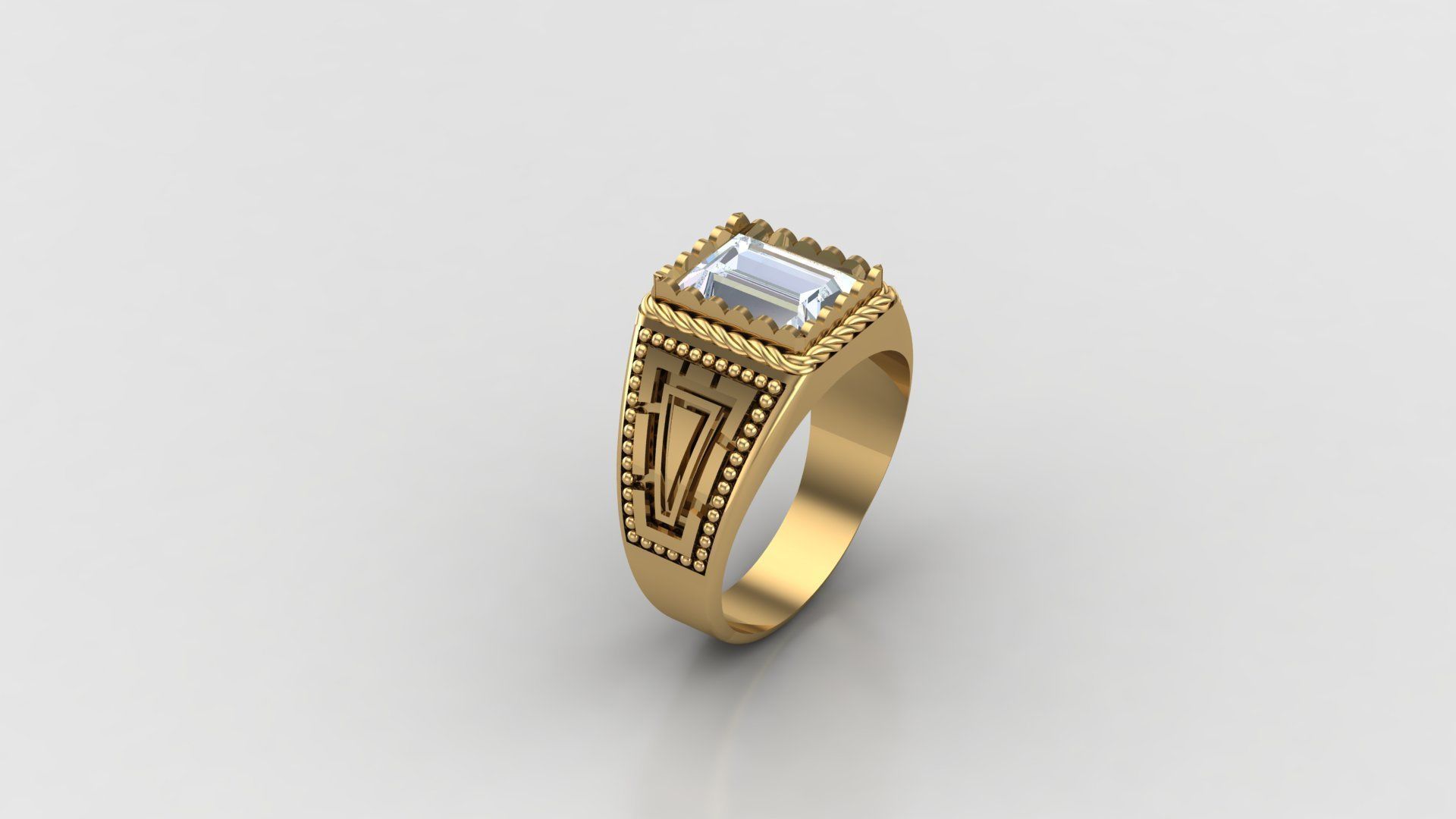 Man Ring Cad File MR 276 3D print model_2