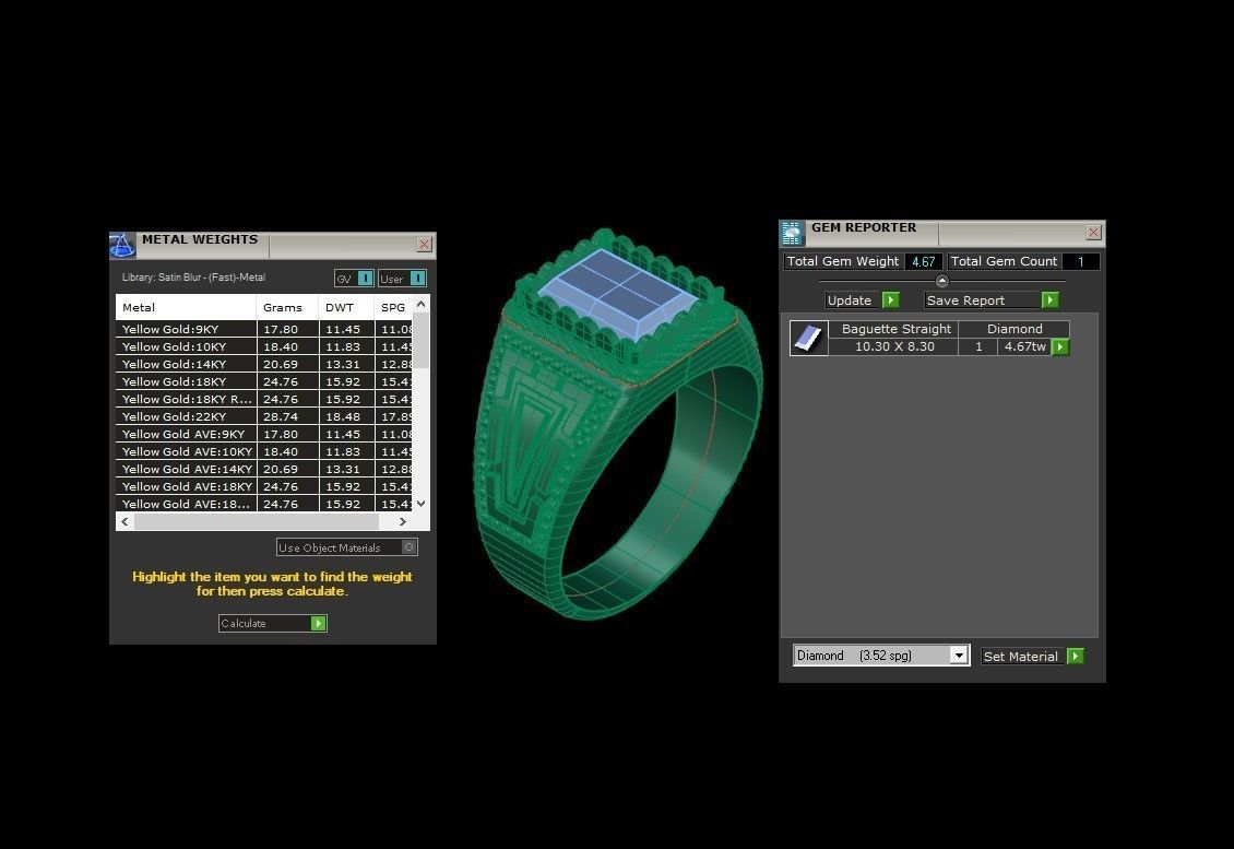 Man Ring Cad File MR 276 3D print model_5