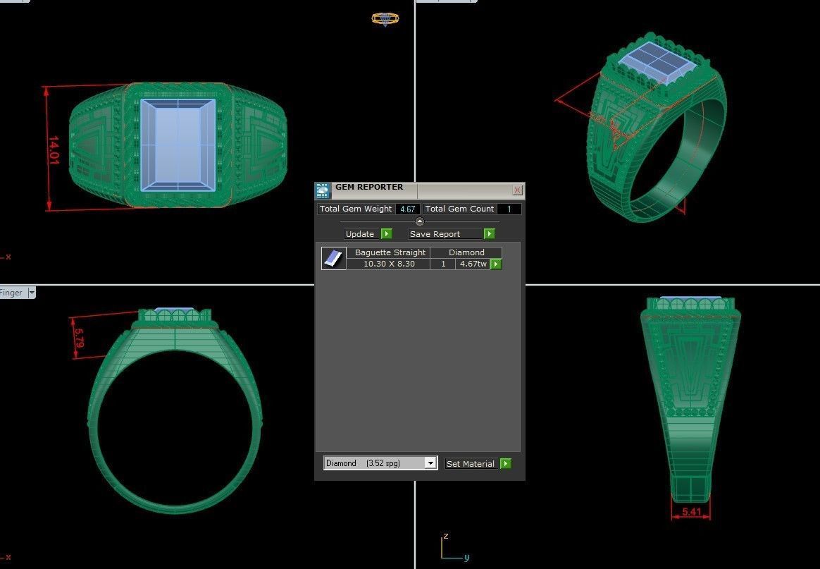 Man Ring Cad File MR 276 3D print model_1