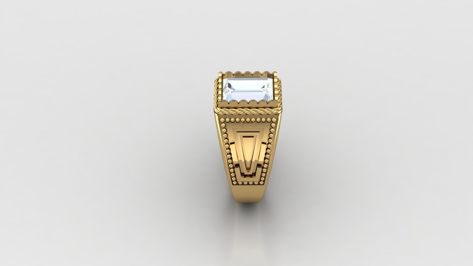 Man Ring Cad File MR 276 3D print model_3