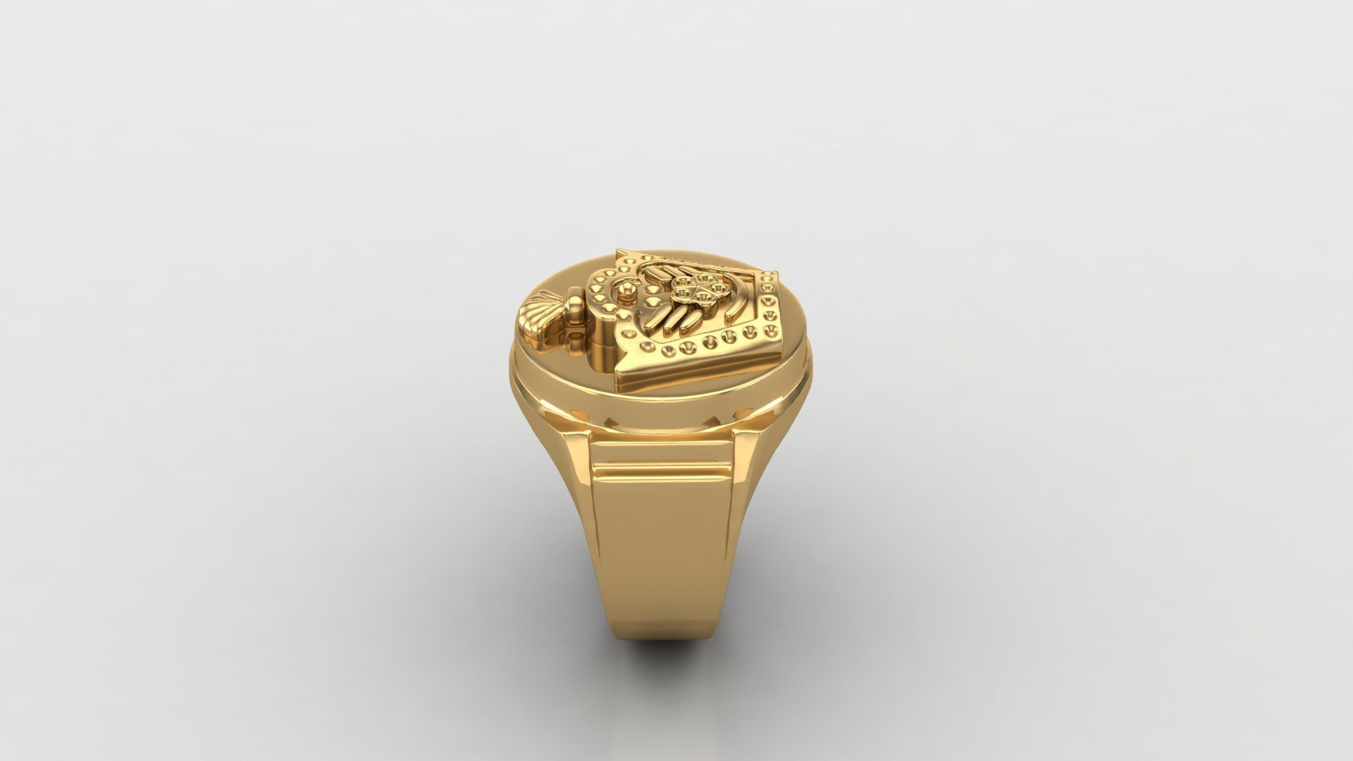 Man Ring Cad File MR  275 3D print model_3