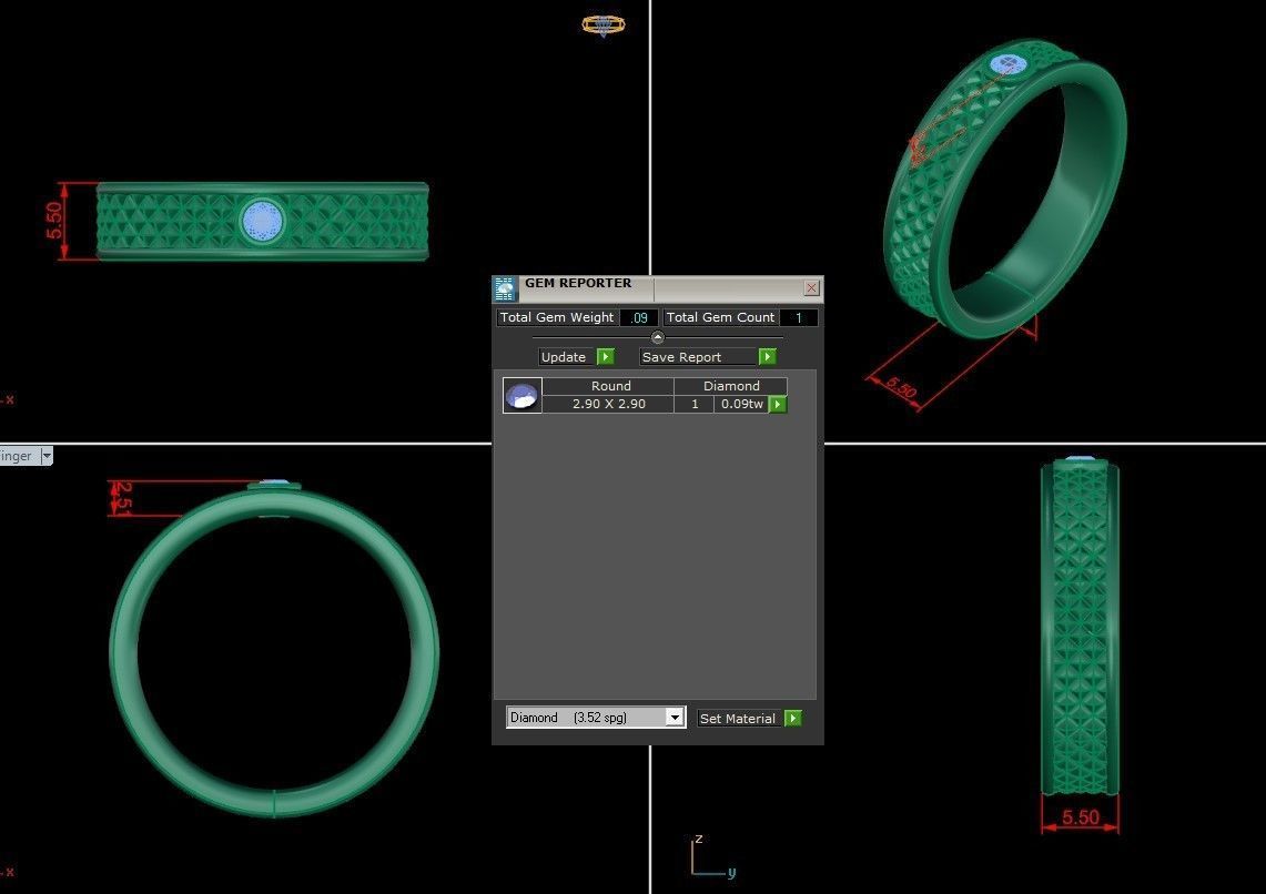 Man Ring Cad File MR 270 3D print model_1