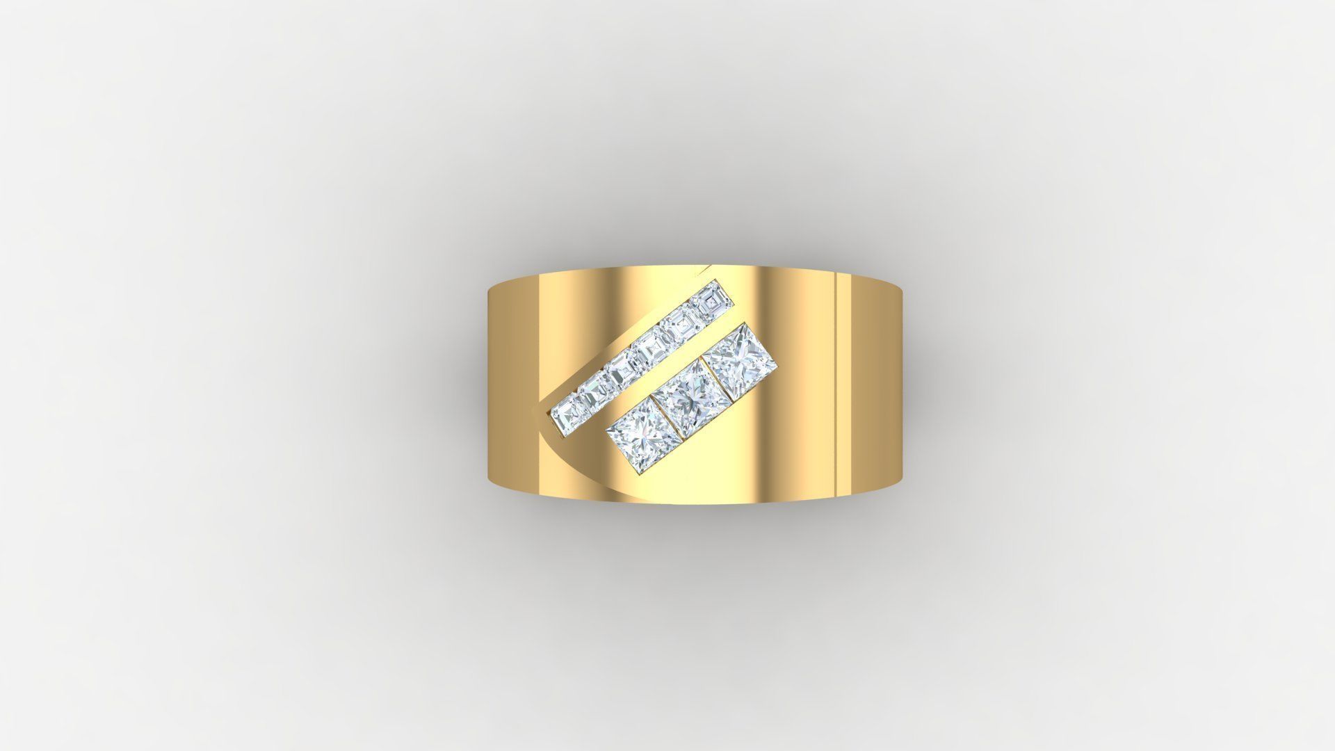 Man Ring Cad File MR  264 3D print model_4