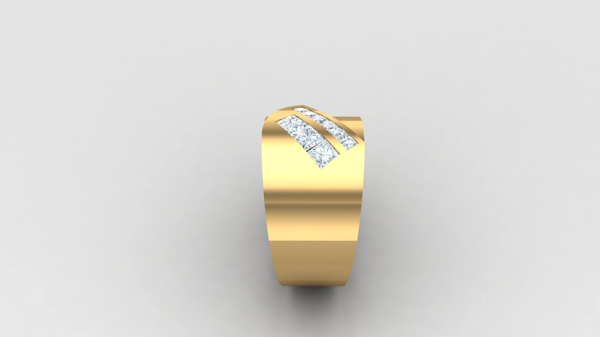 Man Ring Cad File MR  264 3D print model_3