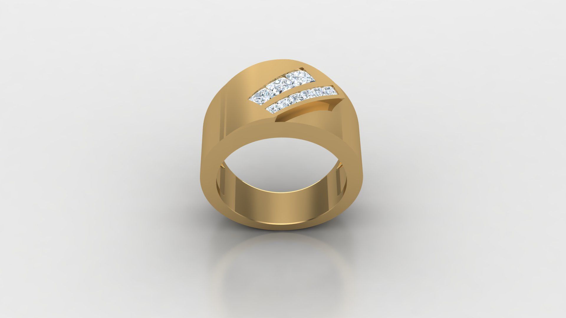 Man Ring Cad File MR  264 3D print model_2