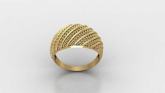 Man Ring Cad File MR  257 3D print model