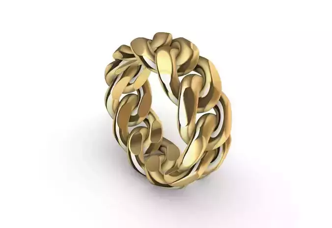 heavy custom 10mm miami cuban ring band US 10