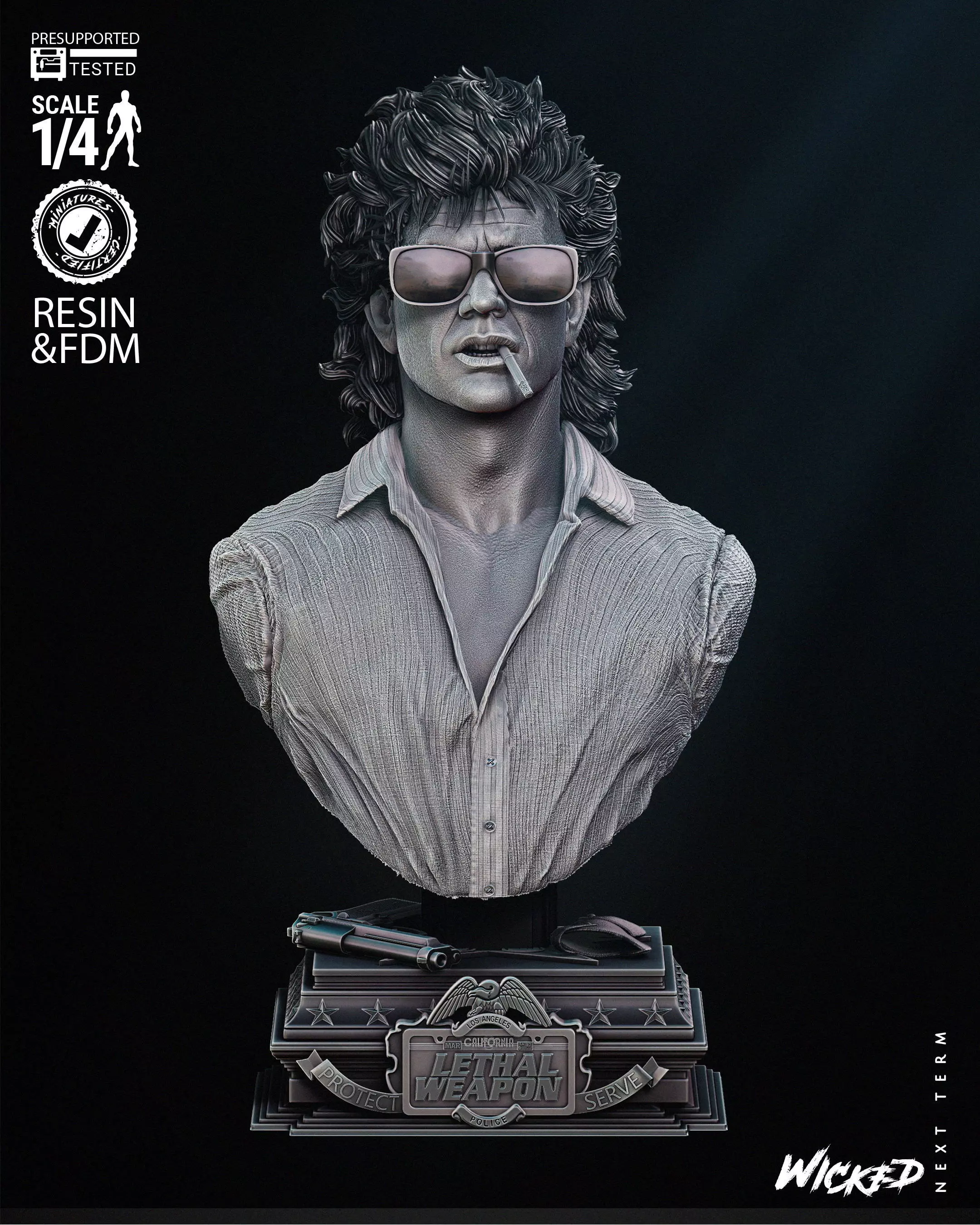 WICKED MOVIE RIGGS BUST TESTED AND READY FOR 3D PRINTING 3D print model