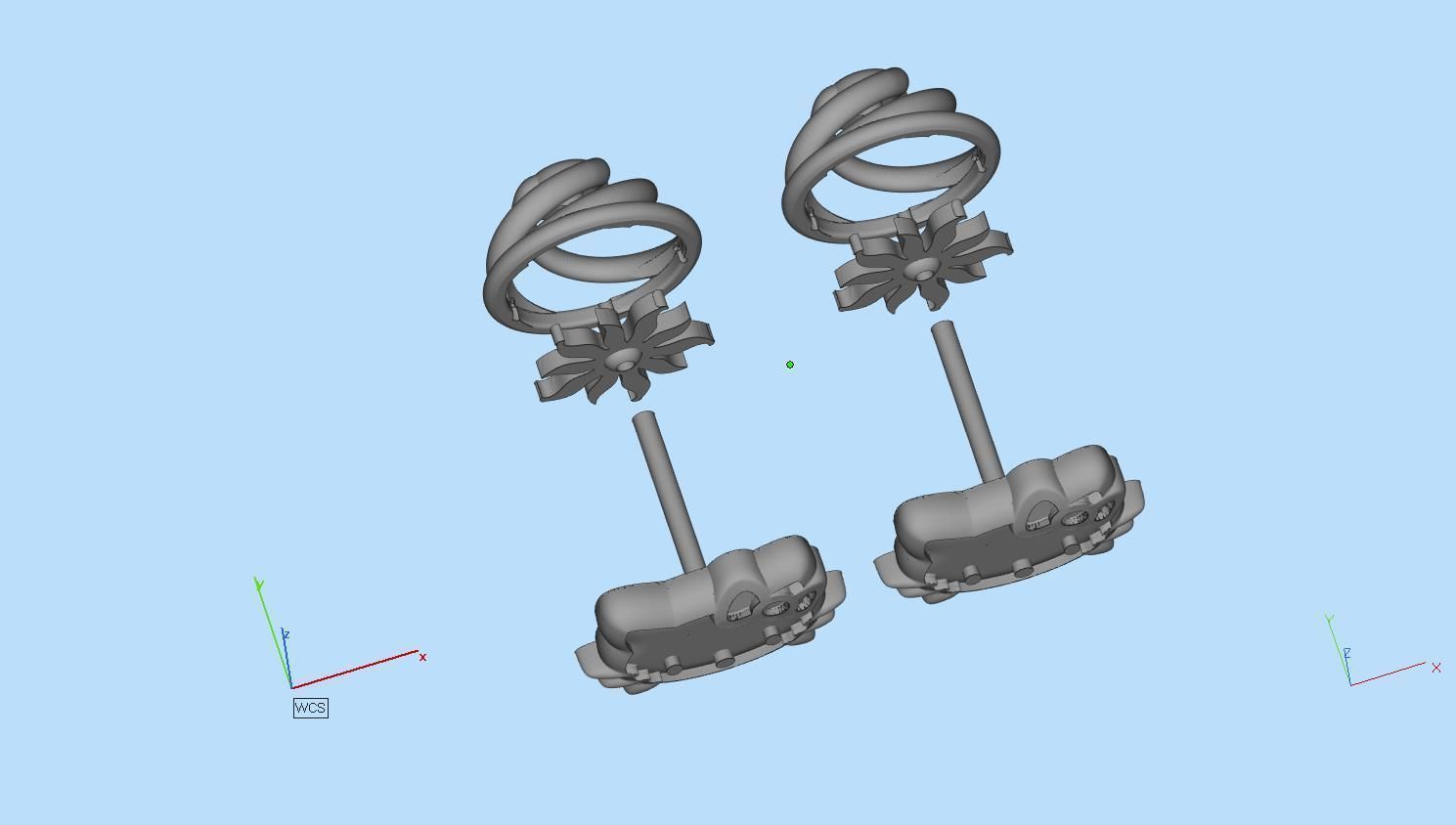 earrings 3D print model_4