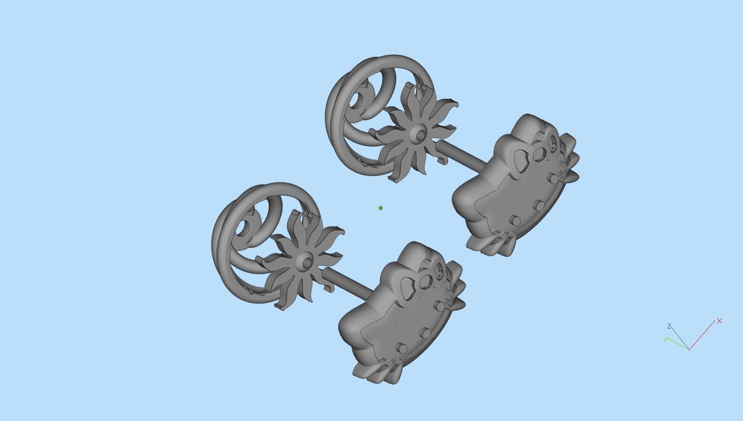 earrings 3D print model_11