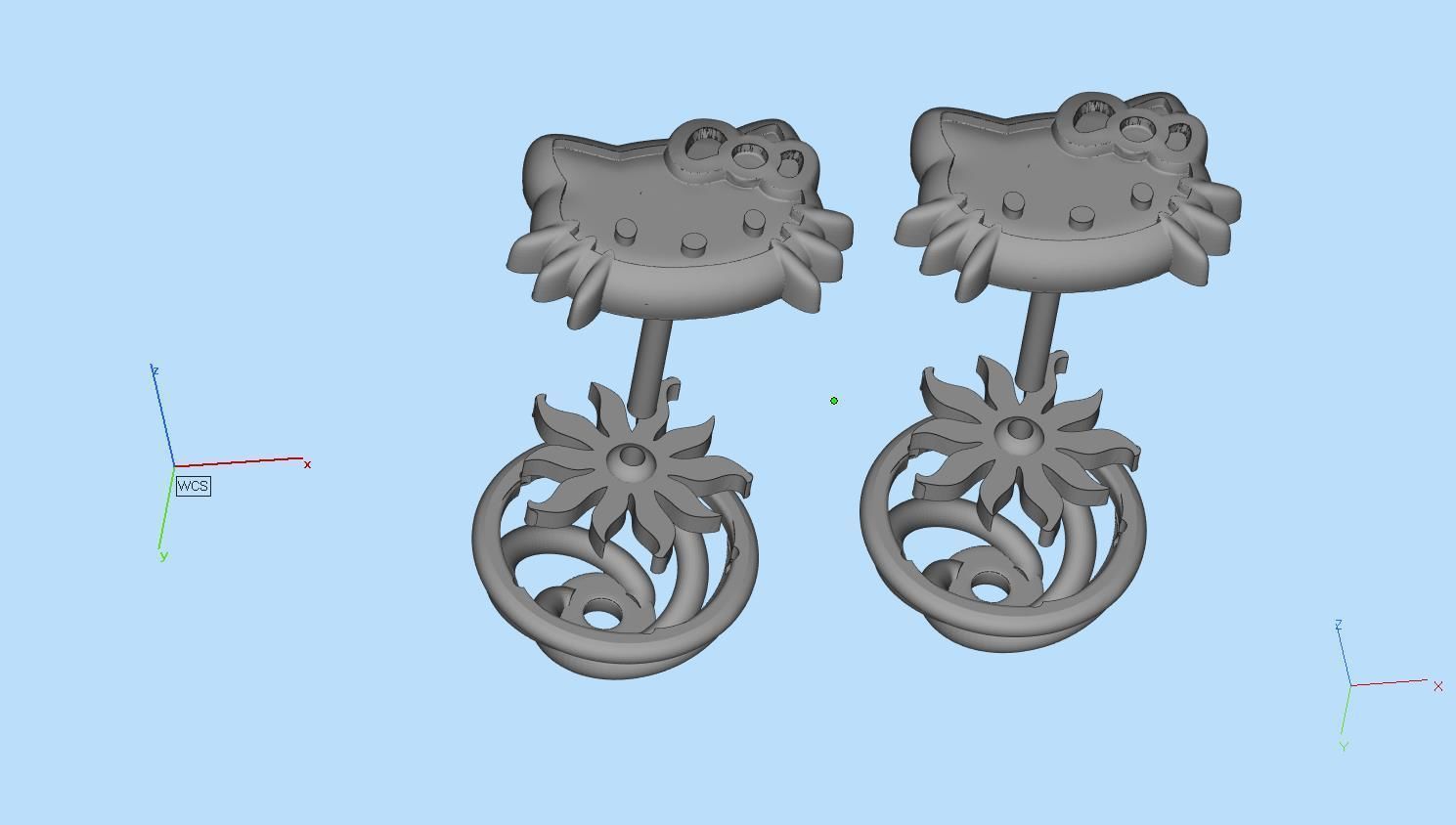 earrings 3D print model_13