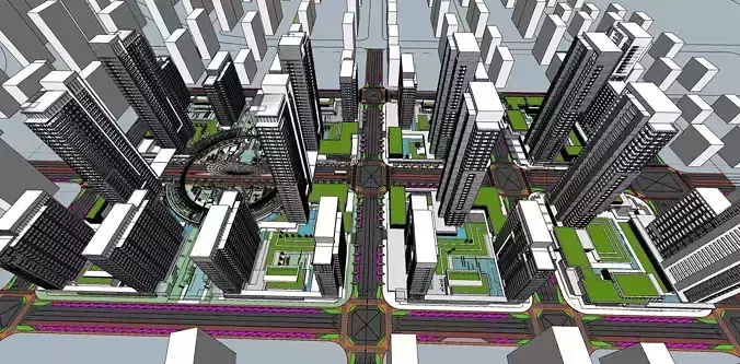 cityscape piadza entertainment theme park