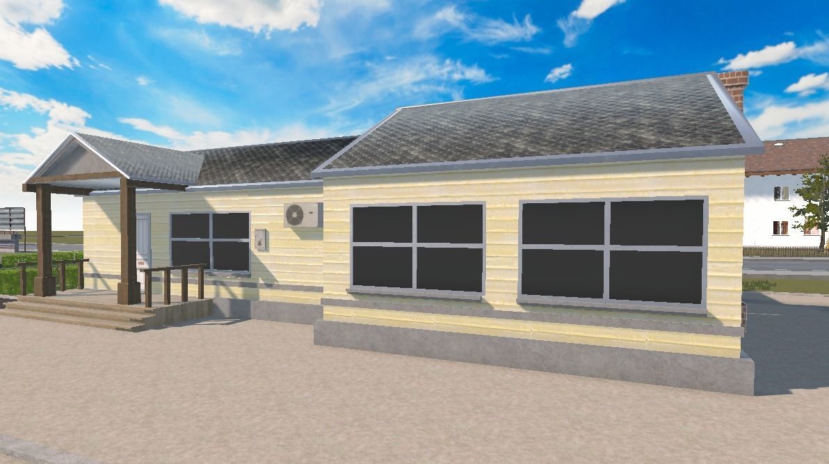 American House 01 Gameready Unity Lowpoly PBR  Low-poly 3D model_12