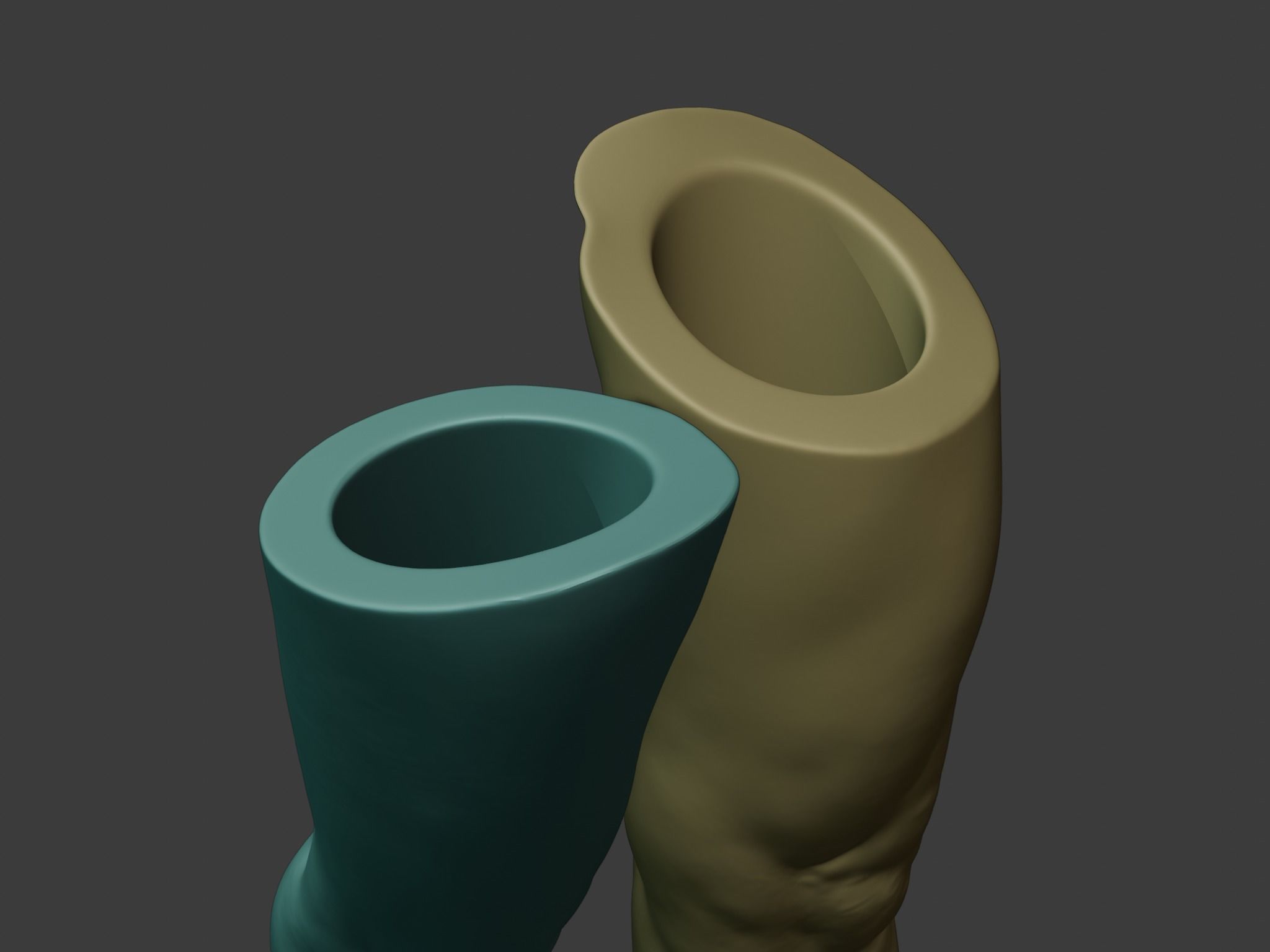 Pen Holder - human leg 3D print model_2