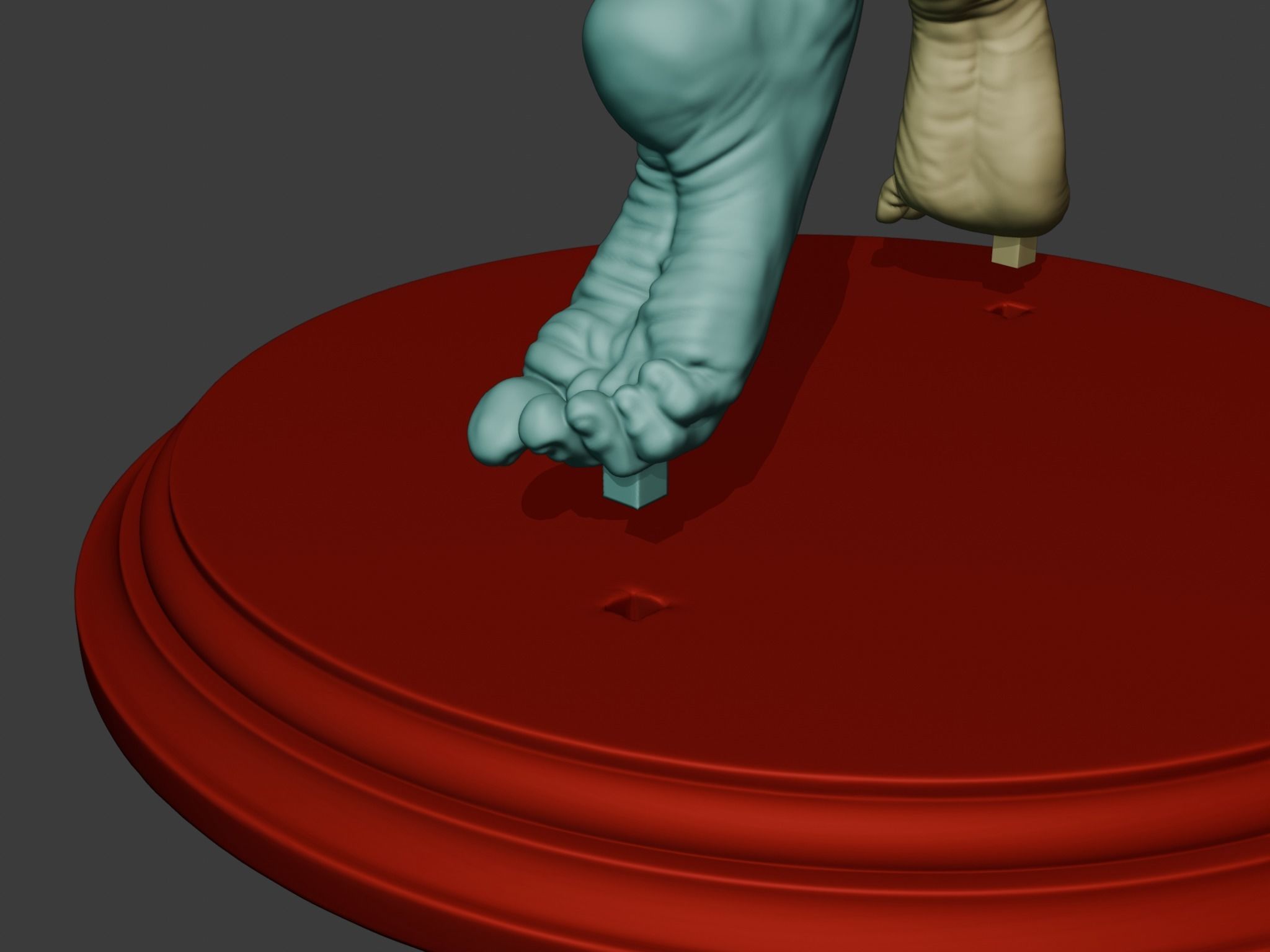 Pen Holder - human leg 3D print model_7