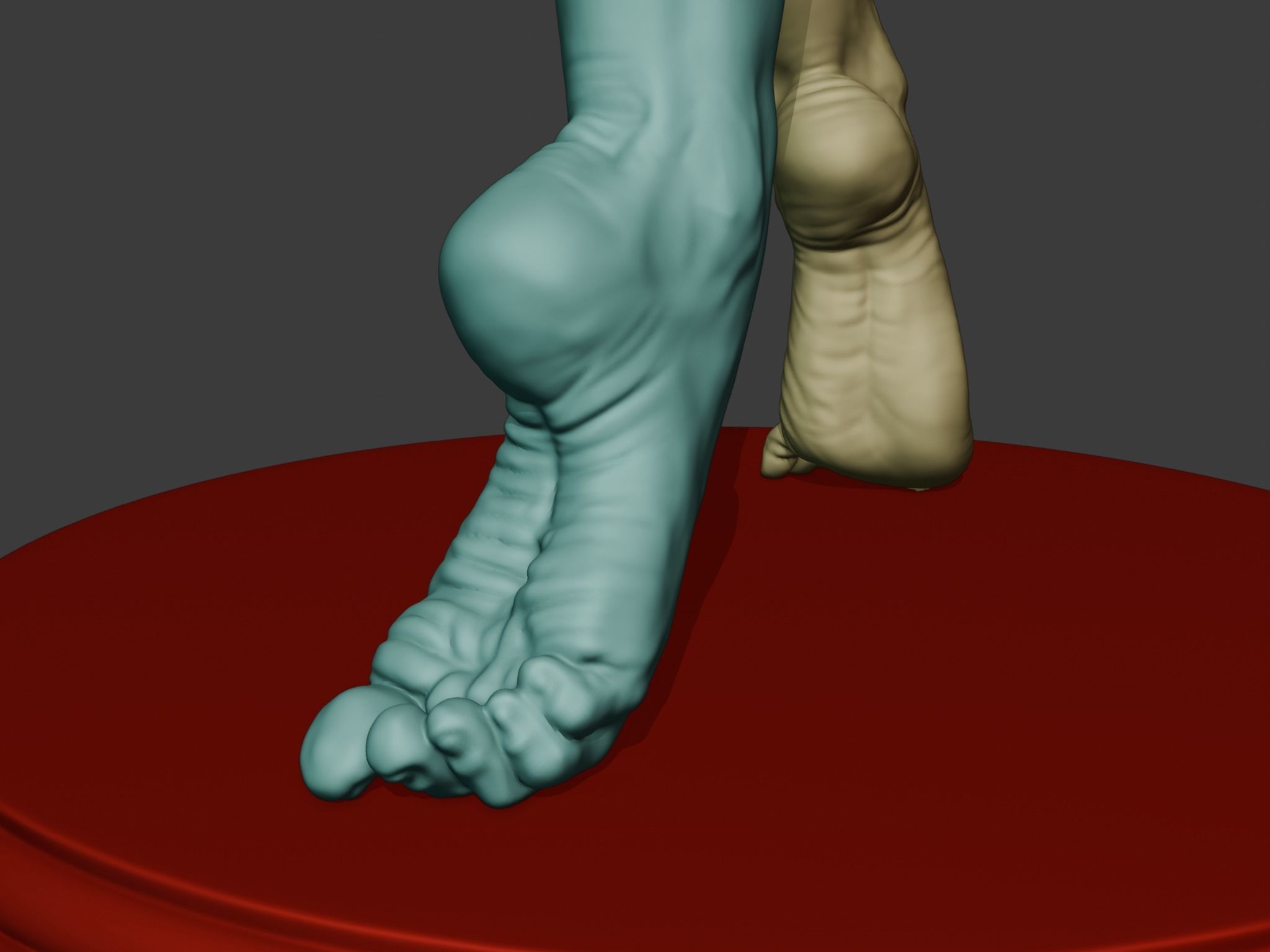 Pen Holder - human leg 3D print model_6